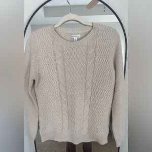 Croft & Barrow Beige Cable Knit Sweater